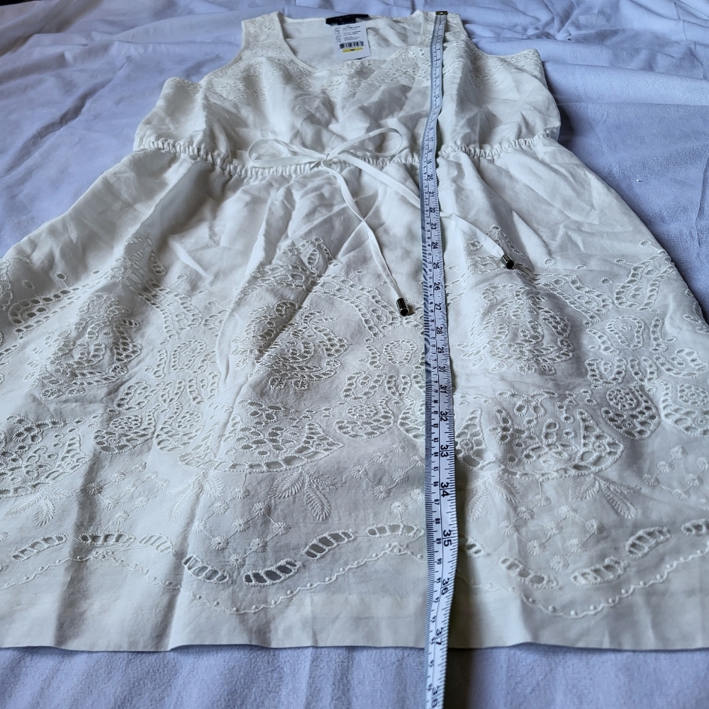 Cottagecore Art And Soul Eyelet Dress Sz M Karen Kane Western Boho Cottagecore - Picture 6 of 9